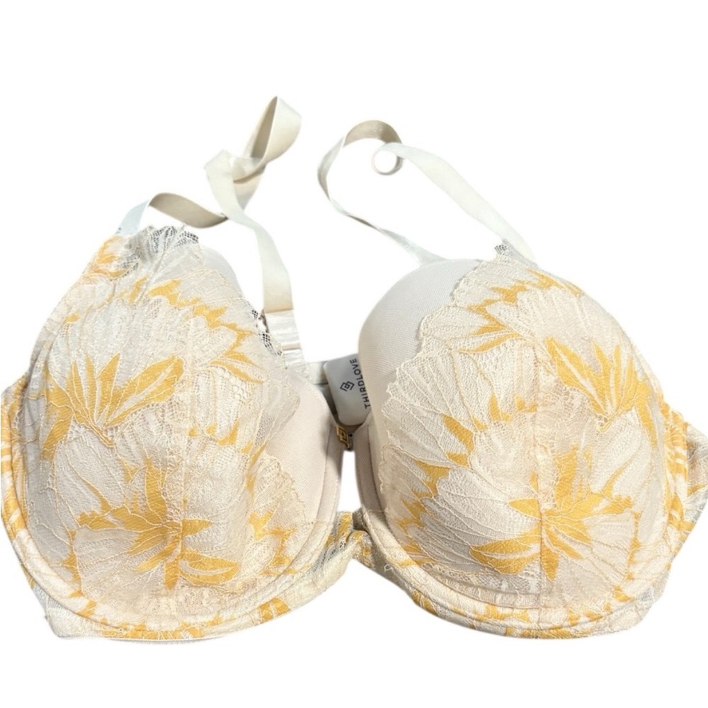 Thirdlove Petal Lace Demi
Underwire Padded Bra Size 38D